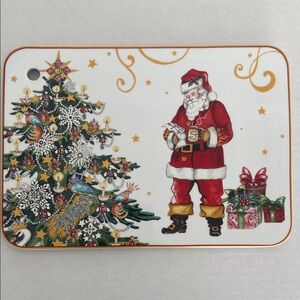 Williams Sonoma Twas The Night Before Christmas Cheese & Cracker Board Tray Rare